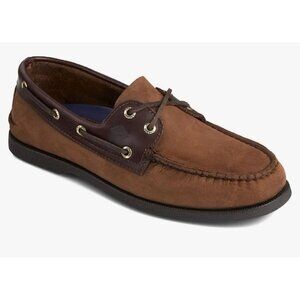 Sperry Top-Sider Men’s Brown Suede & Leather Boat Shoes Size 10M Classic Deck Lo